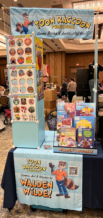 Half-table display (3' width), Texas Furry Fiesta '26