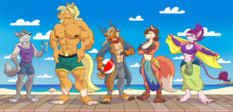 Ipipo Characters on the Boardwalk